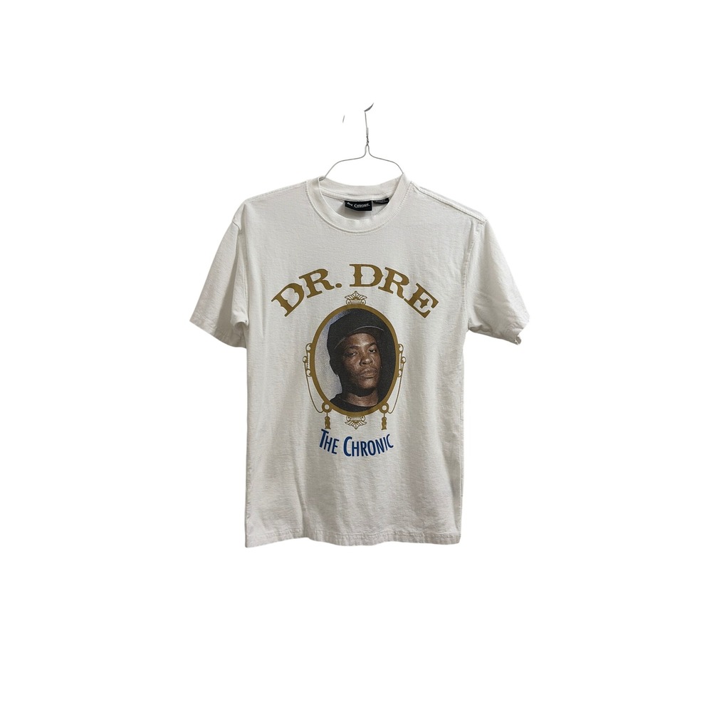 T-Shirt Dr. Dre The Chronic Rap Tee Streetwear Women xs s m White Graphic
